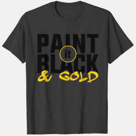 Black And Gold Women's T-Shirts T-shirt