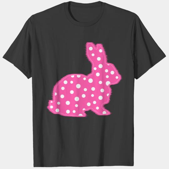 Pink Polka Dots Bunny T-shirt