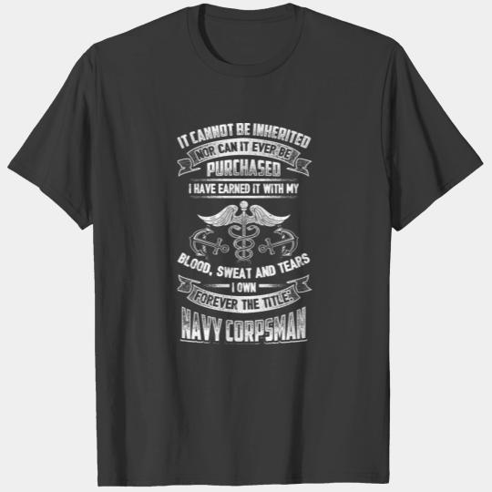 NAVY CORPSMAN girlfriend and Mom T-shirt