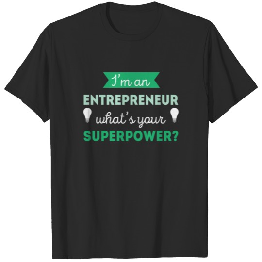 Discover Entrepreneur Superpower Professions T-shirt T-shirt
