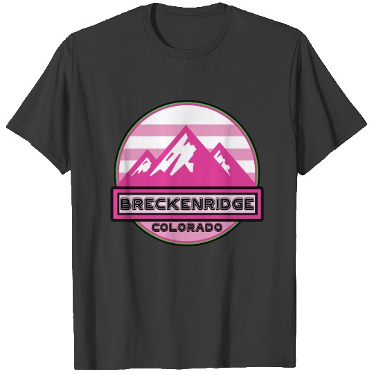 Ski Breckenridge Colorado Snow Skiing Mountains Pi T-shirt