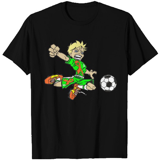 SOCCER BOY ORANGE RIBBON T-shirt