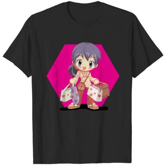 Discover Anime shopping girl T-shirt