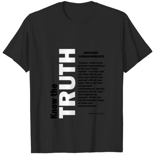 Discover Greatest Commandments T-shirt