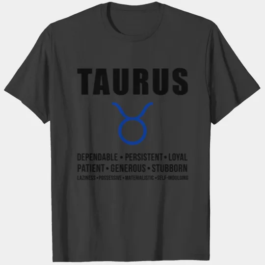 Taurus Zodiac Personality T-shirt