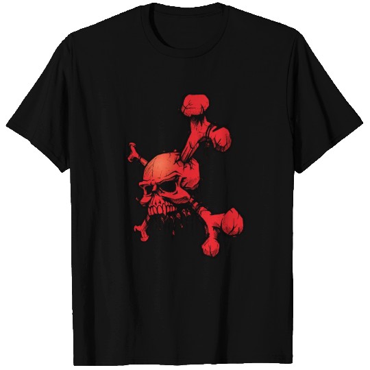 red skull T-shirt