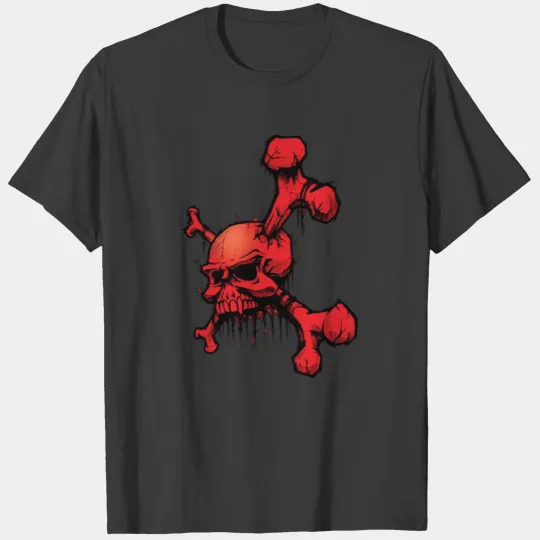 red skull T-shirt