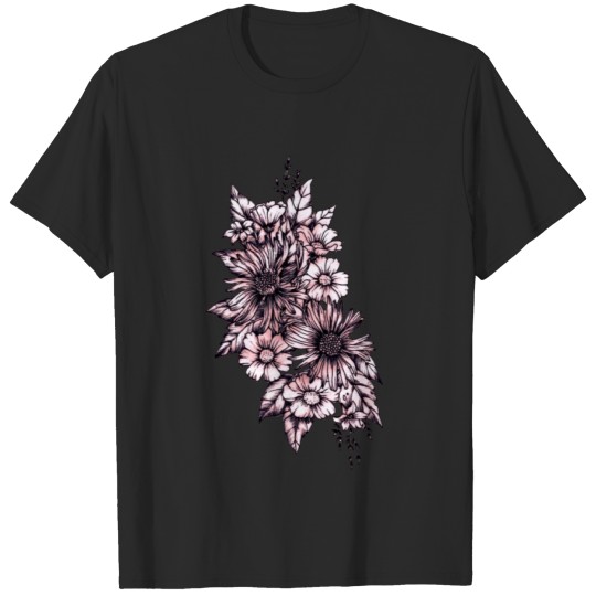 Discover tattoo flowers T-shirt