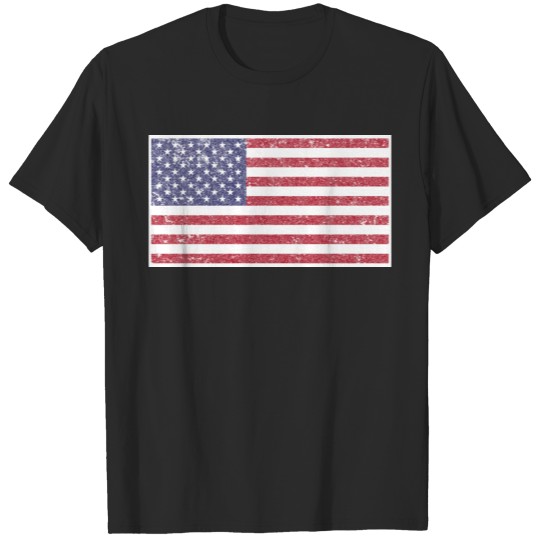 Discover Vintage American Flag T-Shirt by Chummy Tees T-shirt
