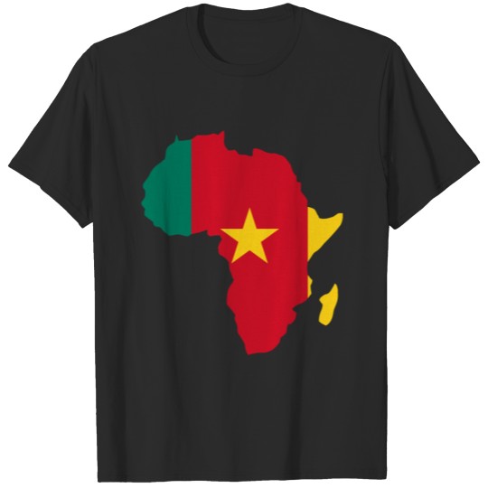 Discover Cameroon Flag Africa Map T-shirt