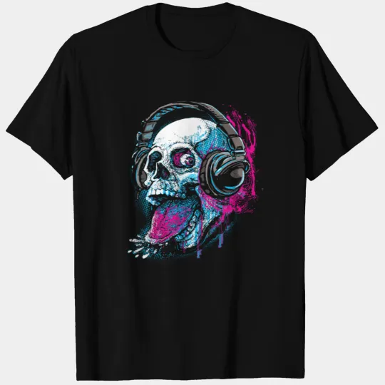 Skull Givin' Raspberry Dk T-shirt