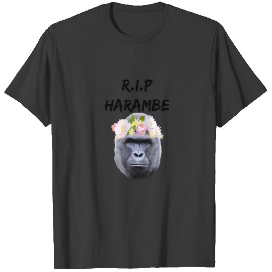 R.I.P Harambe Snapchat Flower Filter T-shirt