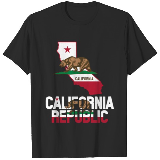 Discover California flag map T-shirt