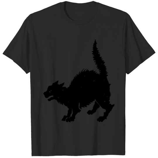 Discover Spooky Black Cat T-shirt