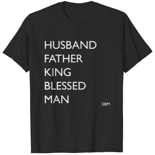 Discover Husband Father King Blessed Black Man T-shirt