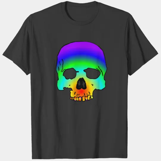 cotton candy skull T-shirt