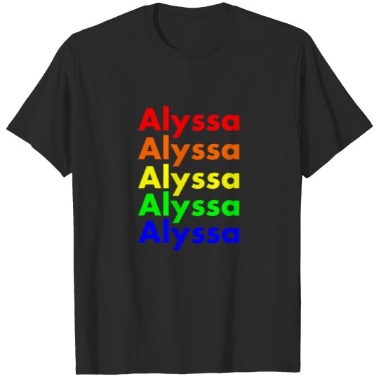 Discover Alyssa's Rainbow T-shirt