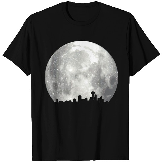 full moon skyline T-shirt