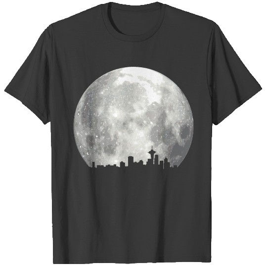 full moon skyline T-shirt