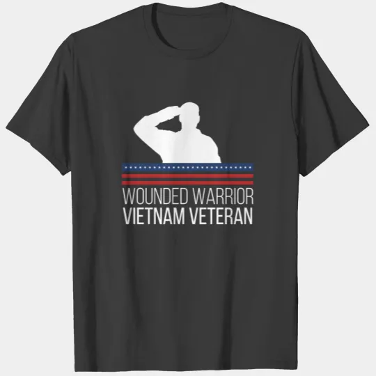 Wounded warrior Vietnam veteran T-shirt