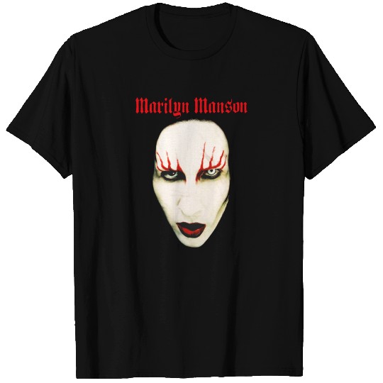 MARILYN MANSON BIG FACE RED LIDS OFFICIAL T-shirt