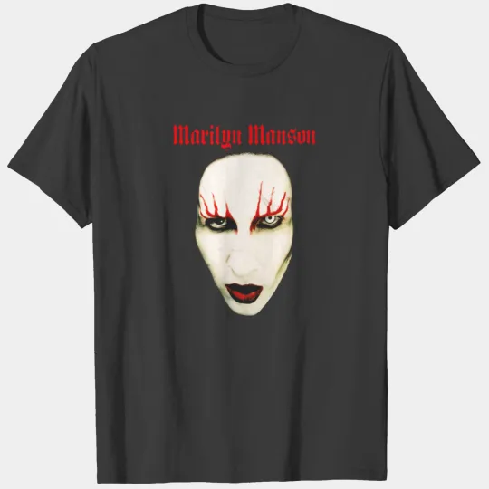 MARILYN MANSON BIG FACE RED LIDS OFFICIAL T-shirt