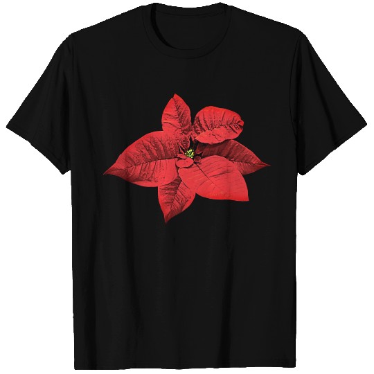 Bright Red Poinsettia T-shirt