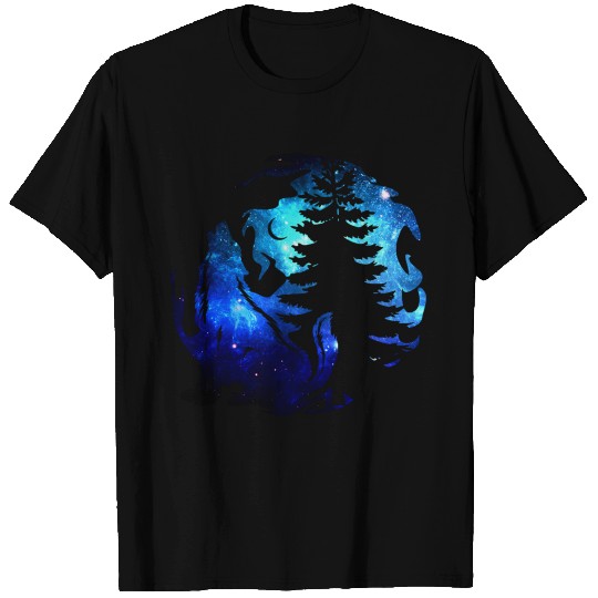 wolf howling T-shirt