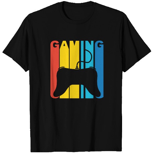 Gaming Controller Silhouette Retro Gamer Shirt T-shirt