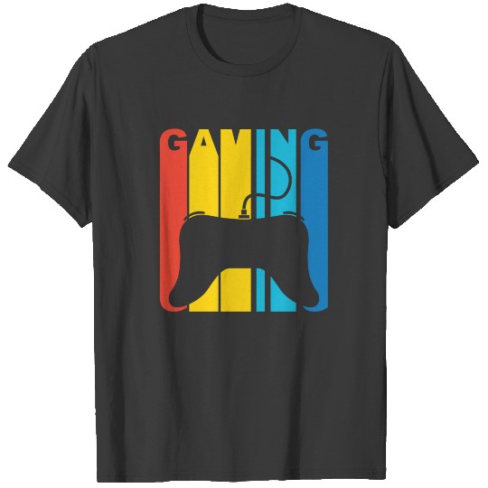 Gaming Controller Silhouette Retro Gamer Shirt T-shirt