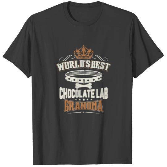 World's Best Chocolate Lab Grandma T-Shirt T-shirt