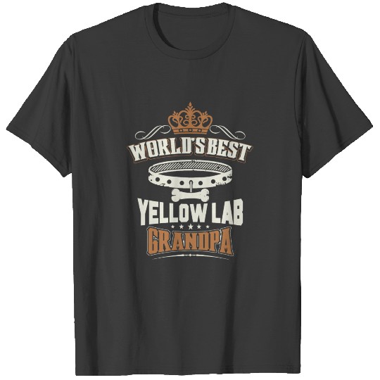 World's Best Yellow Lab Grandpa T-Shirt T-shirt