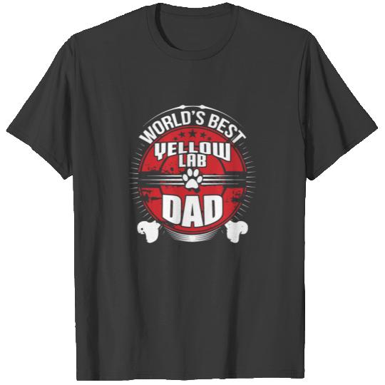 World's Best Yellow Lab Dad Dog Owner T-Shirt T-shirt