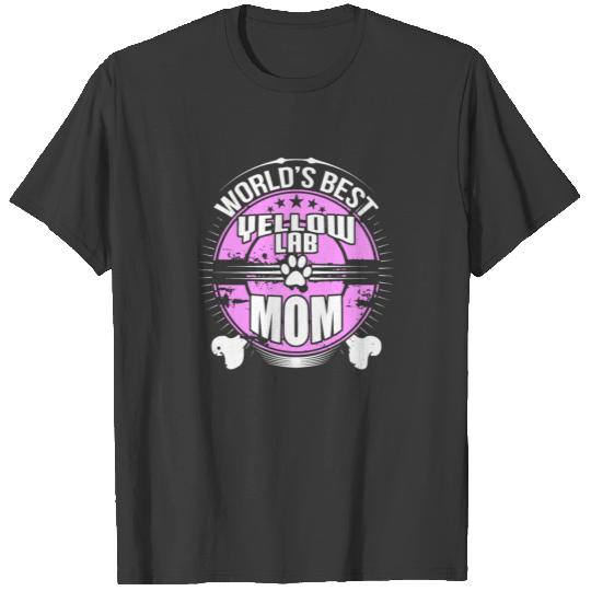 World's Best Yellow Lab Mom Dog Owner T-Shirt T-shirt