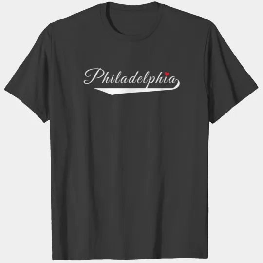 Philadelphia Love Fancy Heart City Logo T-shirt