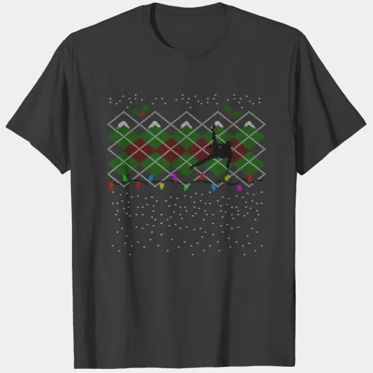 Argyle Gymnast Christmas T-shirt