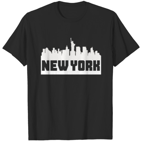Discover New York City Skyline Silhouette T-shirt