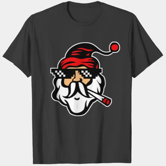Cool Santa Thug Life Santa Christmas T-shirt