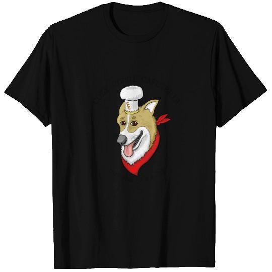 Cozy Corgi Cafeteria T-shirt