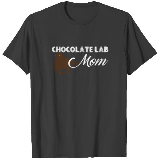 Chocolate Lab Mom Shirt T-shirt