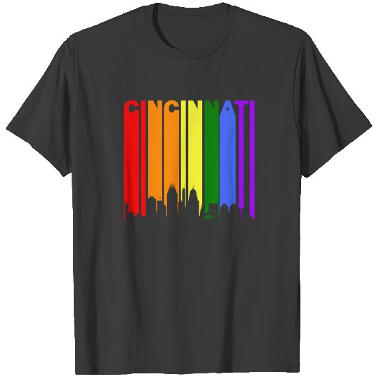 Cincinnati Ohio Rainbow LGBT Gay Pride T-shirt