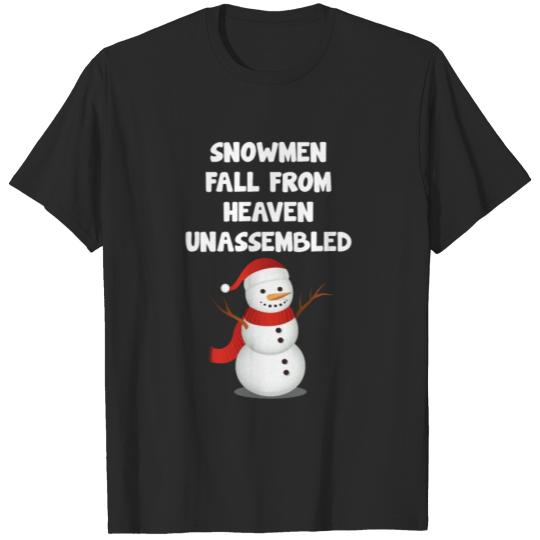 Discover Snowmen Fall from Heaven Unassembled T-Shirt T-shirt