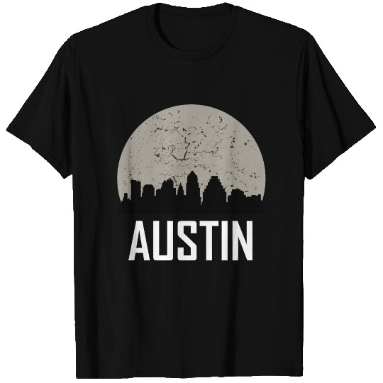 Austin Full Moon Skyline T-shirt