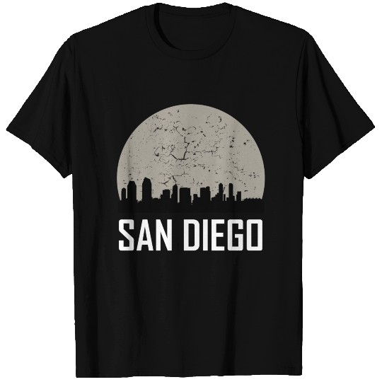 San Diego Full Moon Skyline T-shirt