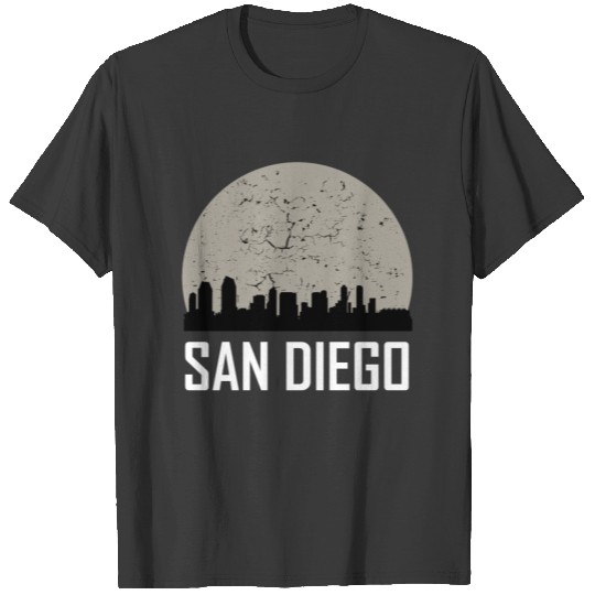 San Diego Full Moon Skyline T-shirt