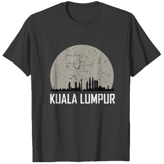 Kuala Lumpur Full Moon Skyline T-shirt