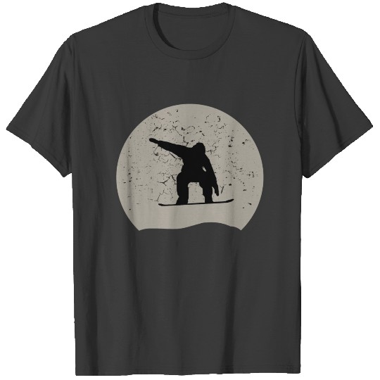 Snowboarding Full Moon T-shirt