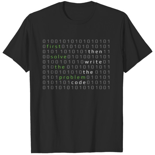 Discover First sovle the problem then write the code T-shirt