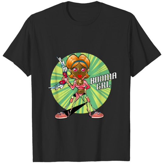 Discover Boomerang Girl cartoon character T-shirt