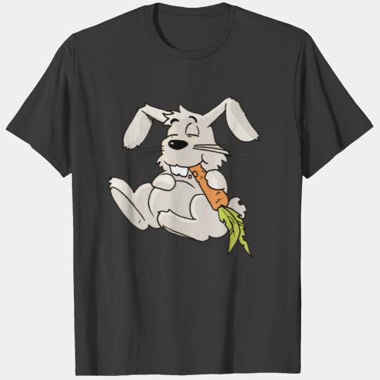 rabbit bunny cony hare buck carrot beet turnip T-shirt